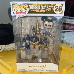 Funko Pop! Gold and Blue Cinderella Castle with Mickey